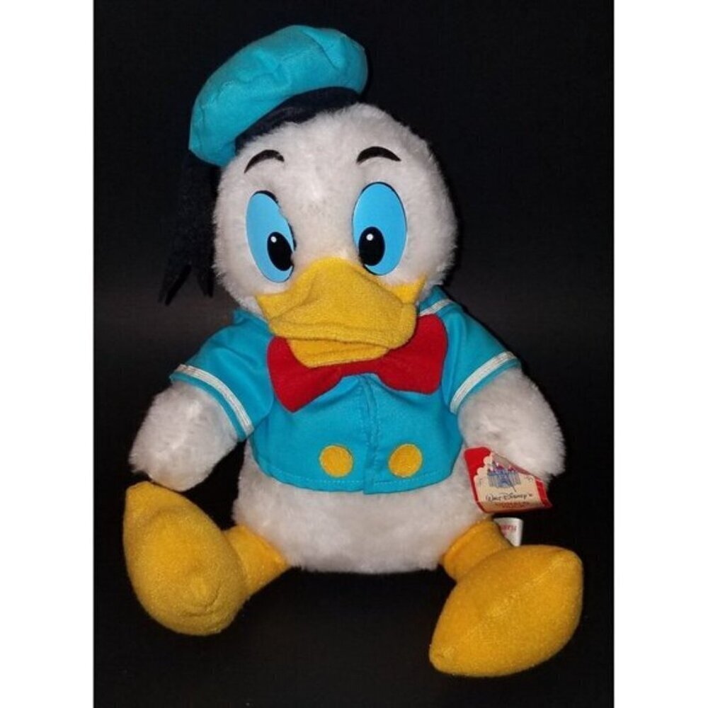 VTG Donald Duck Disney Land World Plush Stuffed Animal Toy TAG